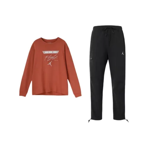 JORDAN Casual Sportswear Men Gray Peach Red/Black