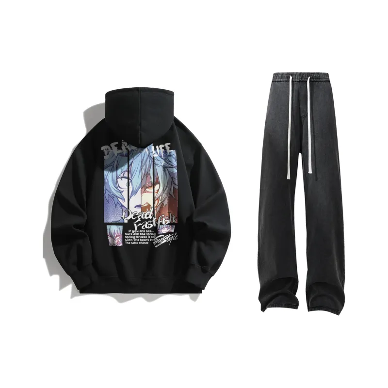 FASTFISH x SHENGSIJUELIANMINGKUAN Sweatshirt Set Unisex-28