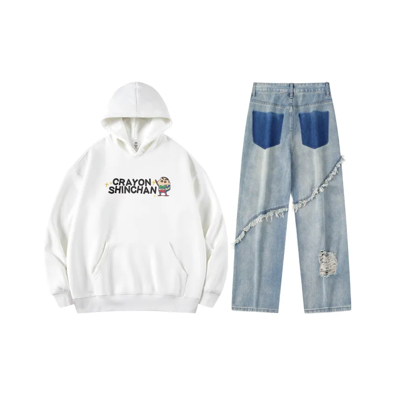 Crayon Shinchan Sweatshirt Set Unisex-30