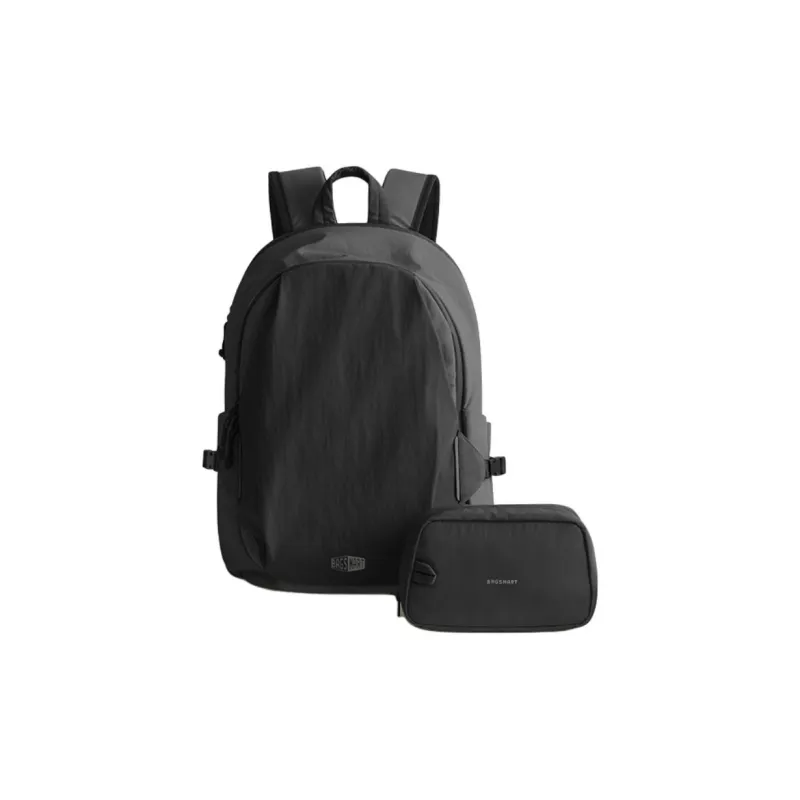 BAGSMART Nylon Light Travel Backpack Laptop Bag Medium Size Unisex Orange/Gray-6