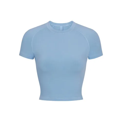 SKIMS T Shirt Women's Iris Blue/Iris Blue