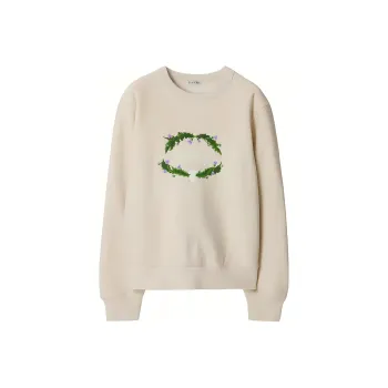 Burberry Logo Embroidered Crewneck Sweatshirt