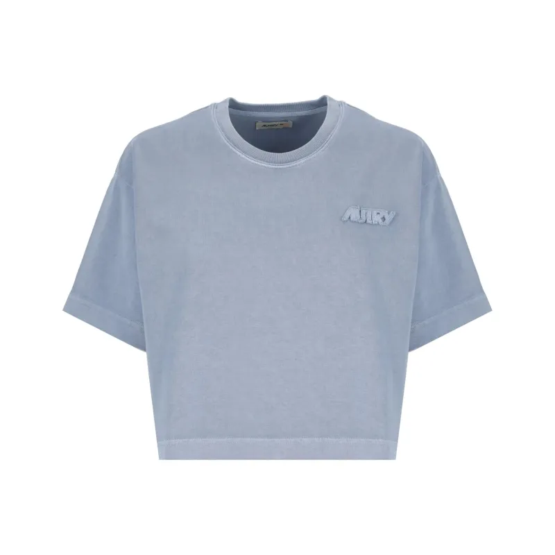 AUTRY Boxy Fit Cropped T Shirt-0