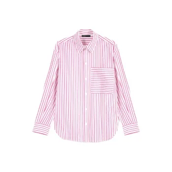 Maje Striped Rhinestone Shirt