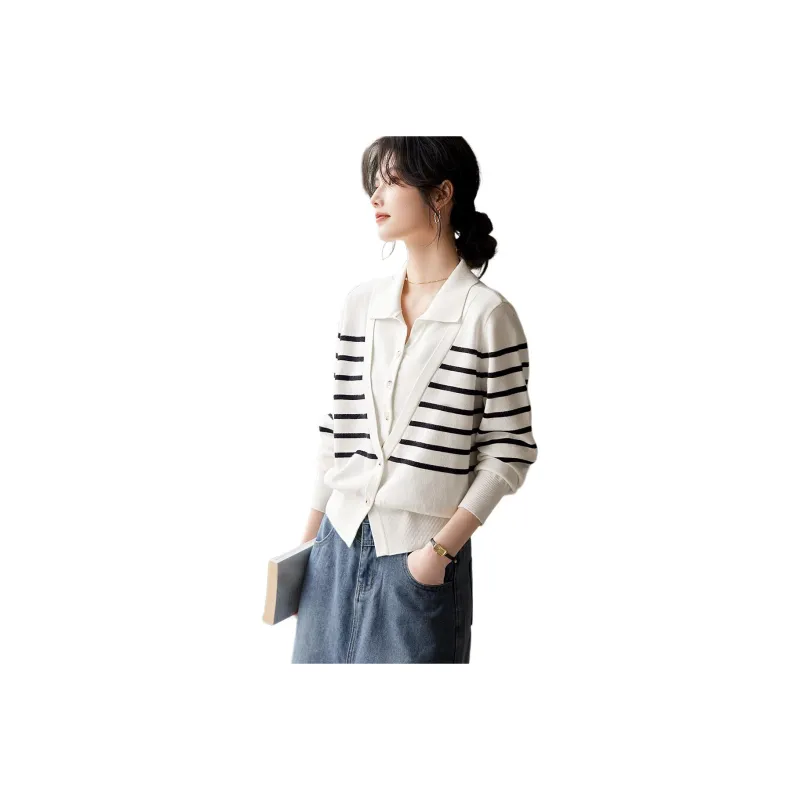 XWI Knitwear Women's Black White-0