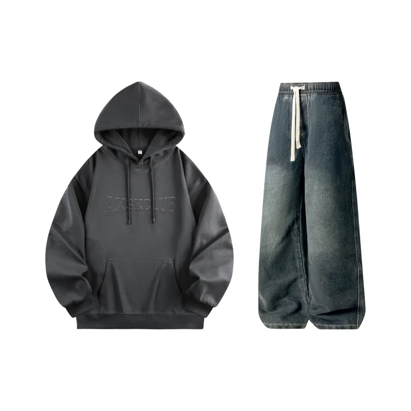 A.X.S.K Sweatshirt Sets Unisex-46