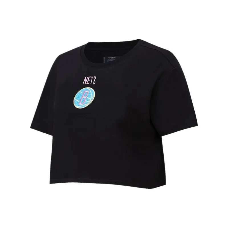 NBA Brooklyn Nets T Shirt Women's Black-0