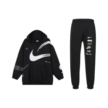 Nike Sweatshirt Set Unisex Black