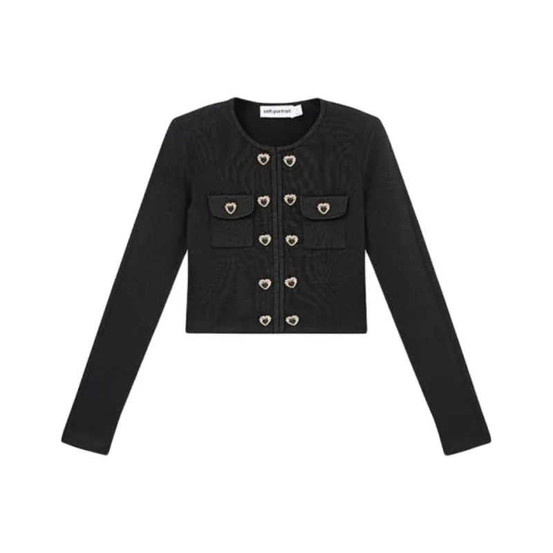 Self portrait Jackets Coats Women's Classic Black-0