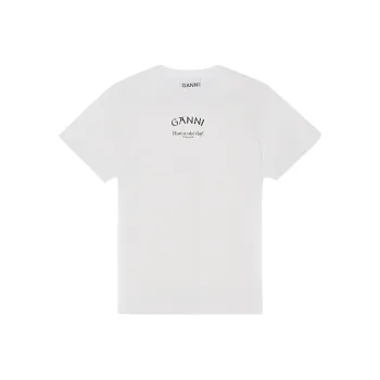 GANNI Logo print Organic Cotton T shirt