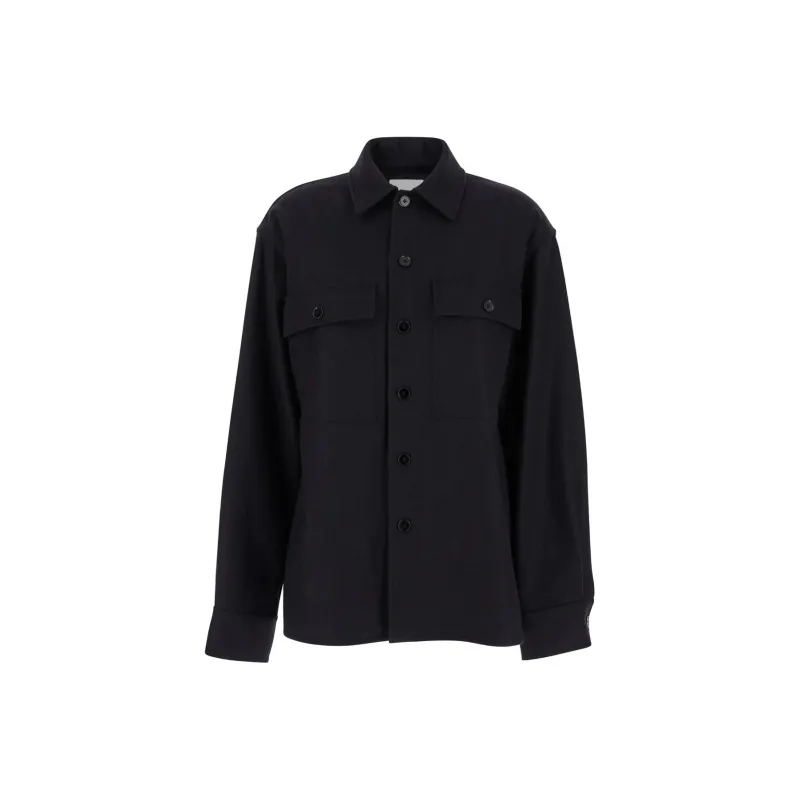 JIL SANDER + Flannel Buttoned Overshirt-0