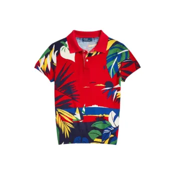 Polo Ralph Lauren X Hoffman Fabrics Intarsia knit Polo Shirt