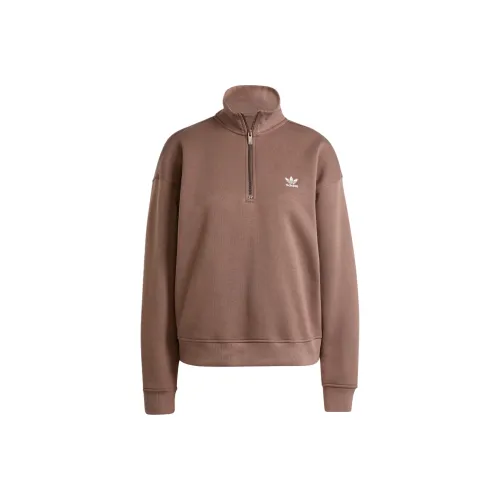 Adidas Originals Essential Essentials 1/2 Zip Sweatshirt Jackets Coats Women's Missguided
