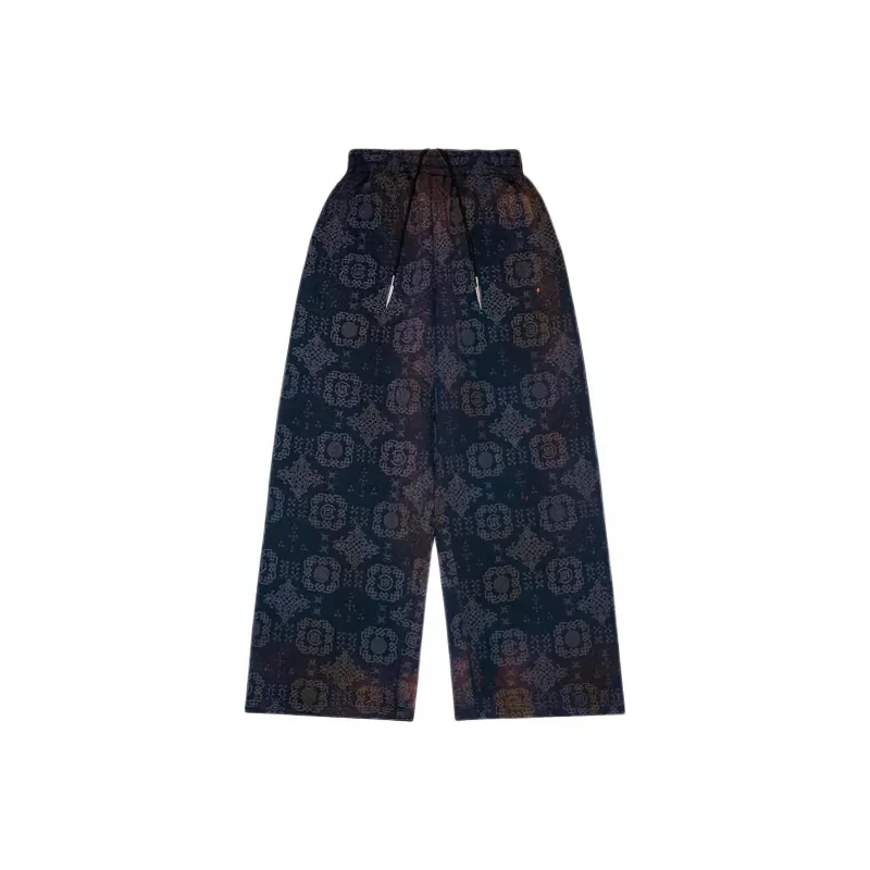 Sankuanz X CLOT SANKUANZ Collaboration Casual Pants Unisex Navy Blue-0