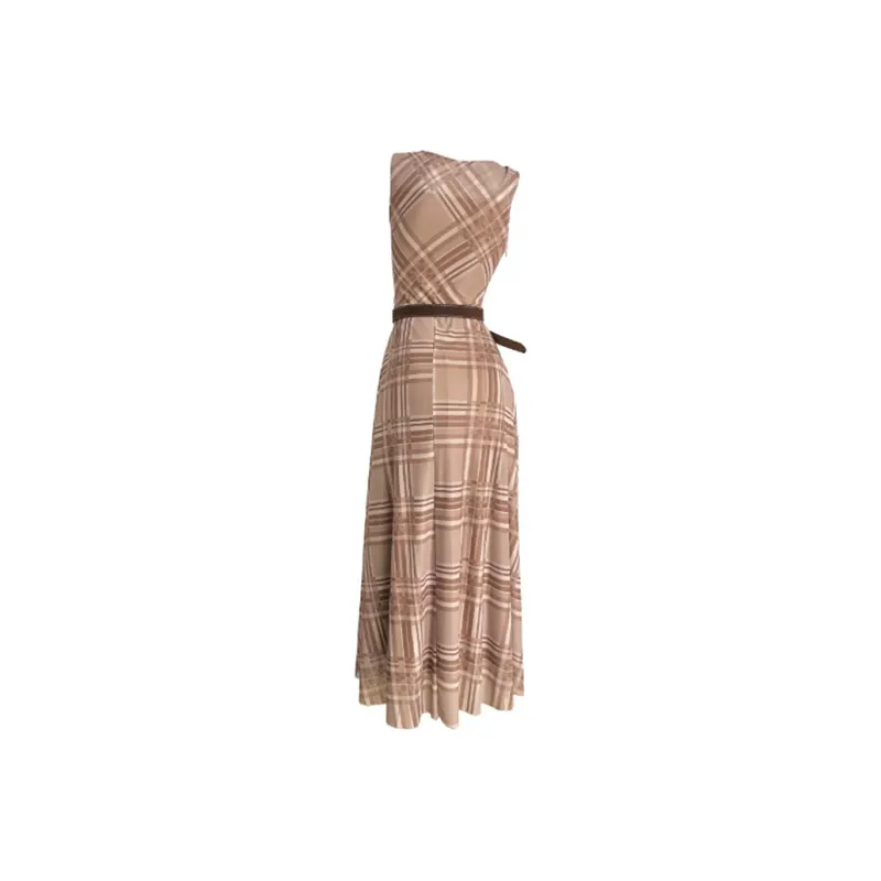 BEAUTIFUL CONFESSION Sleeveless Dress Women's Khaki-1