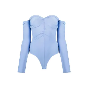 Fleur Du Mal Ruched Bodysuit