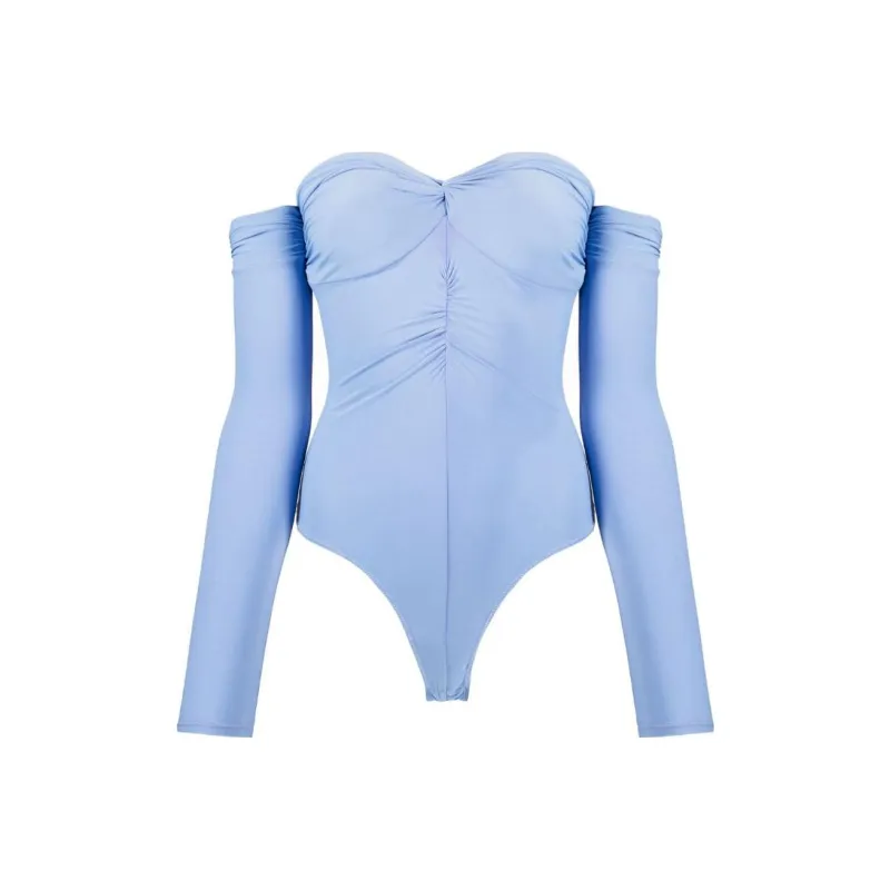 Fleur Du Mal Ruched Bodysuit-0