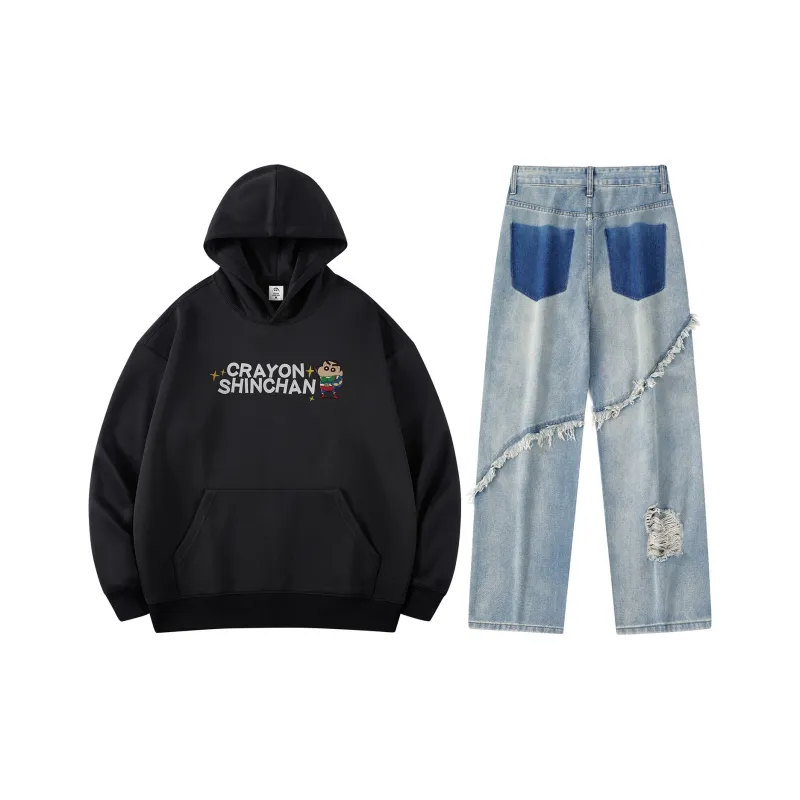 Crayon Shinchan Sweatshirt Set Unisex-24