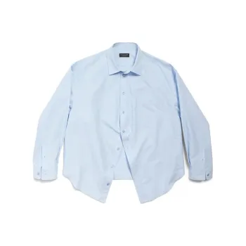 Balenciaga Shirt Loose Fit Women's Blue