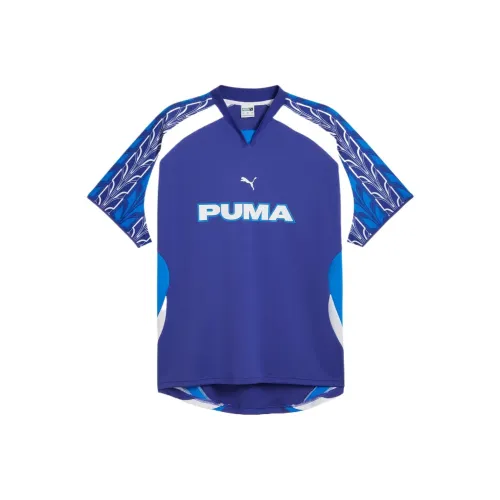 PUMA RELAXEDFootball Jersey Unisex DRYCELL Soccer Jerseys Unisex Blue Purple