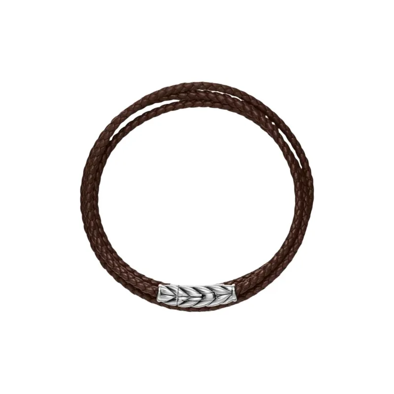 David Yurman Sterling Silver Chevron Triple Bracelet-2