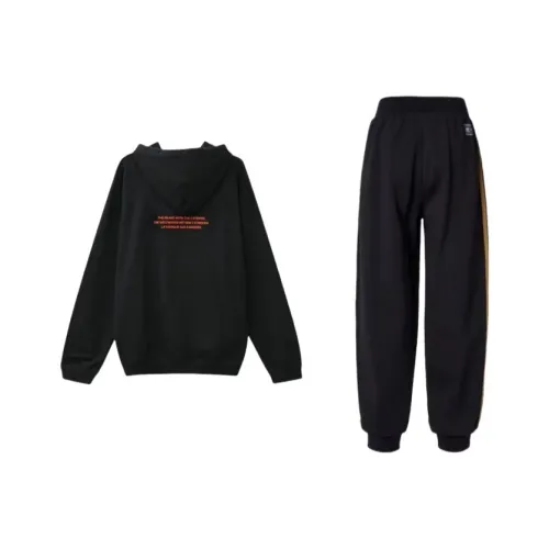 Adidas Originals BIG TRF HOODIE Sweatshirt Set Men's Black