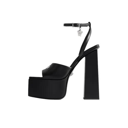 FANSIZHE One Strap Sandals Women's Black
