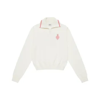 MLB Boston Red Sox Heart Collection Knitwear Women's Cream