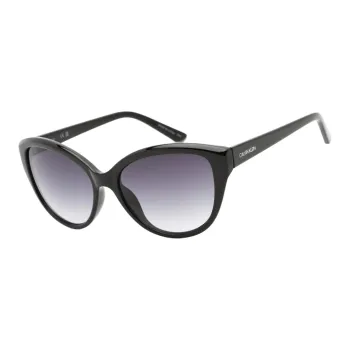 CALVIN KLEIN Plastic Cat Eye Sunglasses Women's Black