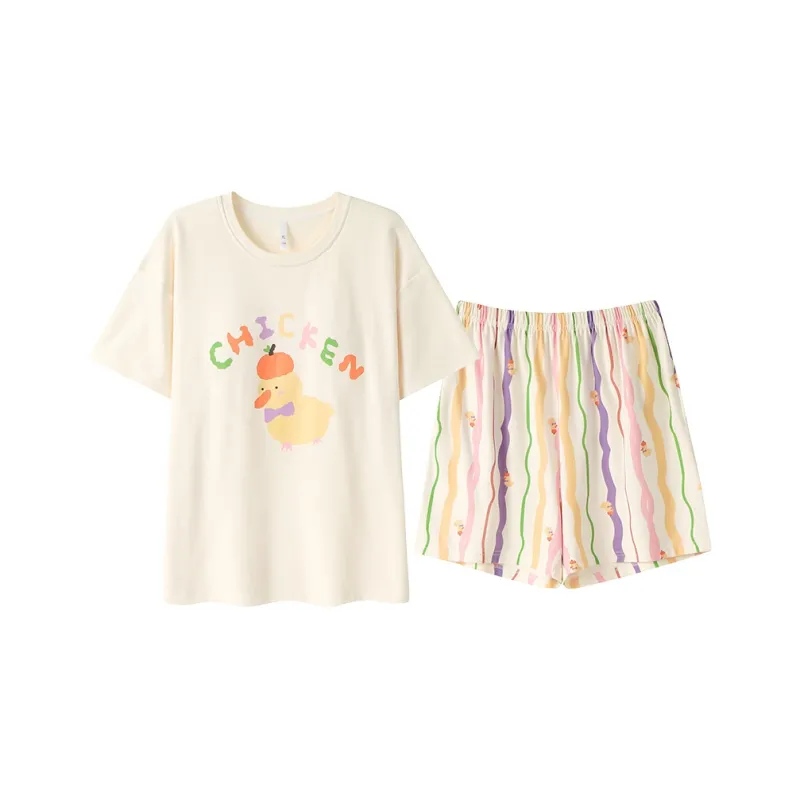 Cotton Gene Pajama Set Unisex Combo Set-44