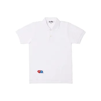 CDG Play SS24 Polo Shirt Women's White