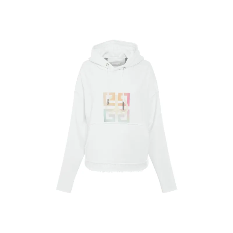 Givenchy Logo print Cropped Hoodie-0
