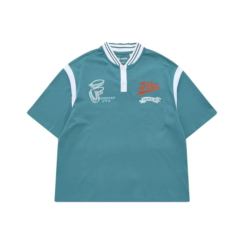 FILA FUSION Polo Shirt Women's Pine Green-0