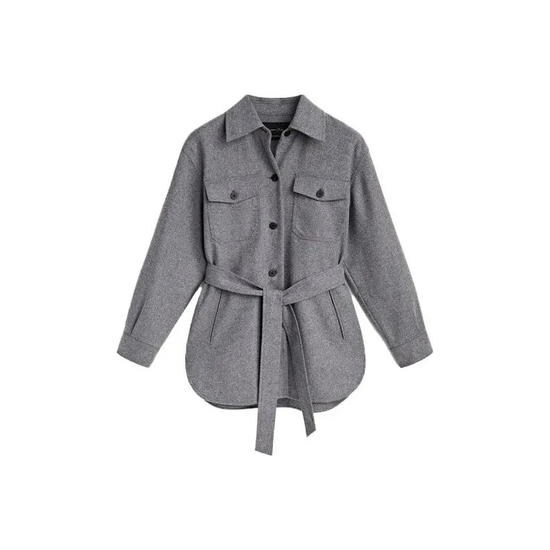 Massimo Dutti Jacket Women's Gray-0