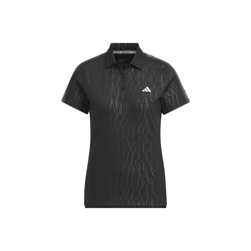 Adidas Heat.Rdy Debossed Polo Shirt Polo Shirt Women's Black-0