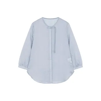 IHIMI Shirt Women's Soft Matte Blue