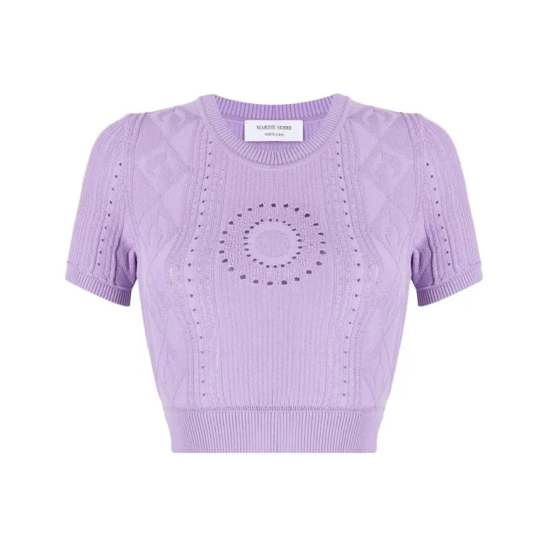 Marine Serre Knitwear Women's Purple-0