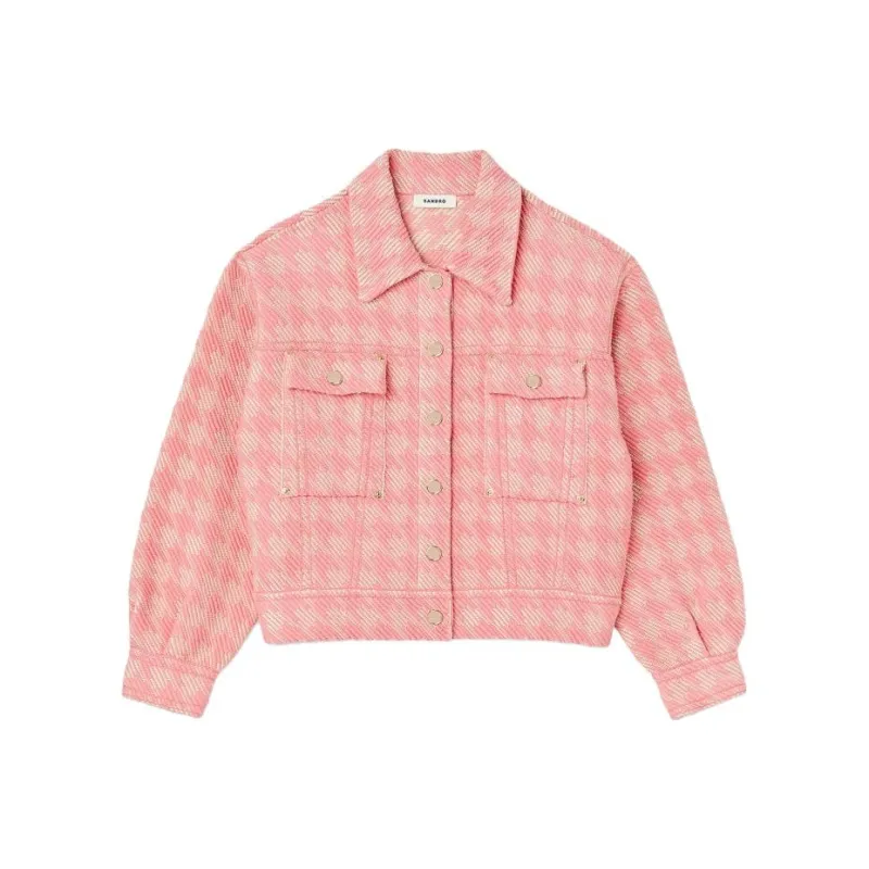 Sandro Jackets Coats Women's Pink-0
