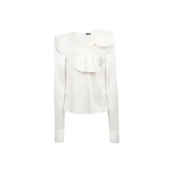 BALMAIN A Large Bow Embellished Top