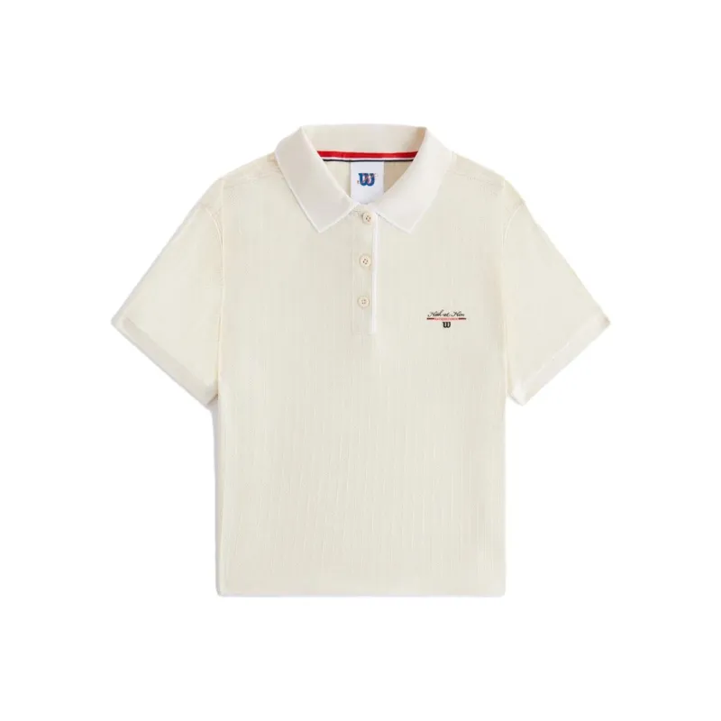 Wilson X KITH X Wilson Co-branded Series Polo Shirts Women's White-0