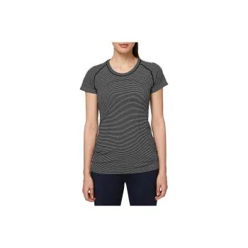Lululemon Swiftly Tech Regular T-Shirt Women's Black White Stripes