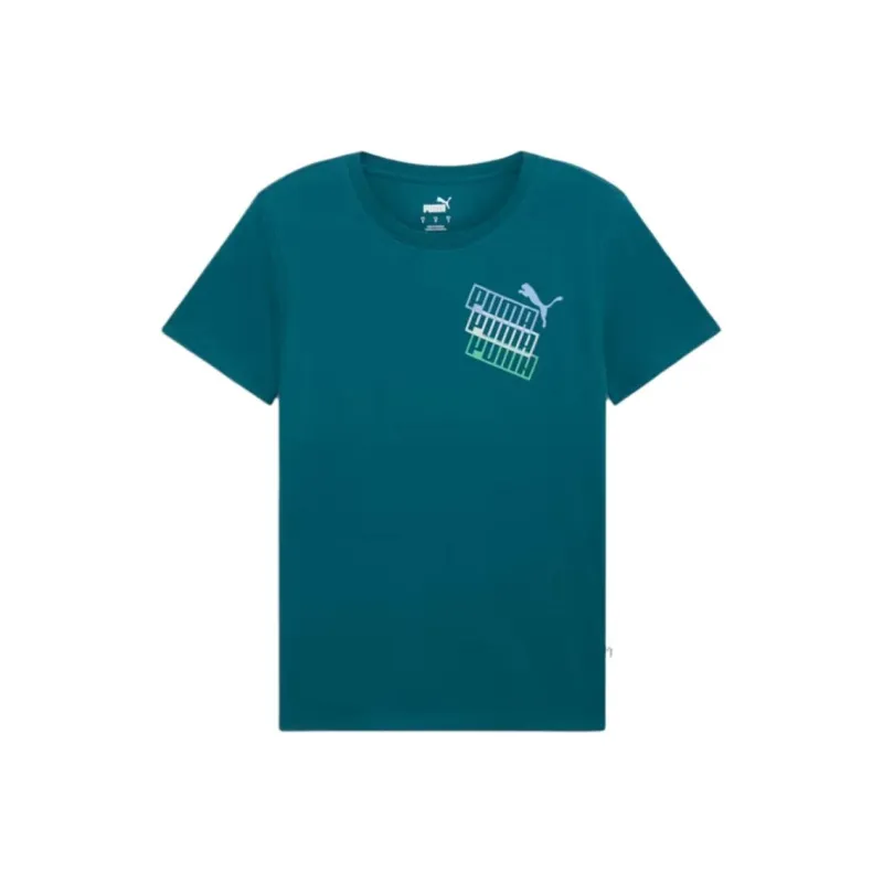 PUMA StackedUp T-Shirt Women's Cool Green-0