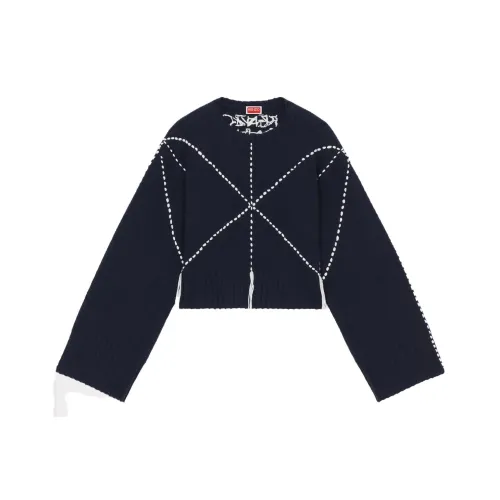 KENZO Sashiko stitch Wool Blend Jumper