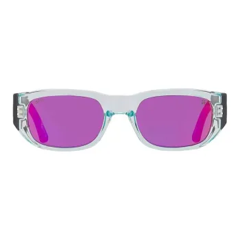 SPY Nylon Rectangular Sunglasses Unisex Silver