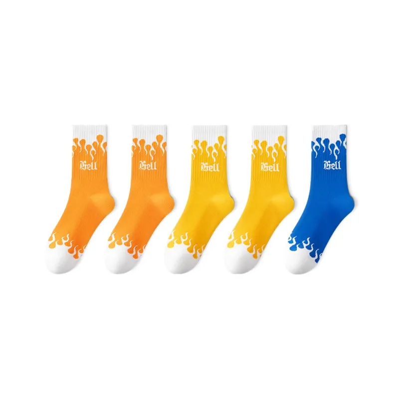Taste The Color Knee High Socks Unisex 5 Pack-5