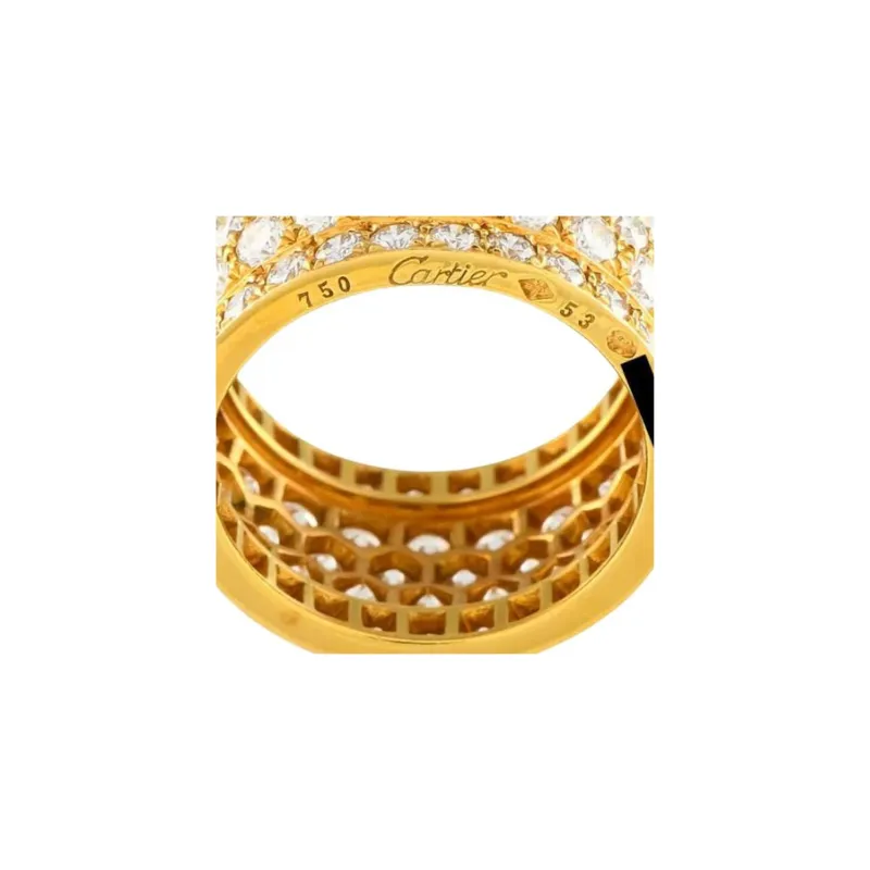 Cartier 18kt Yellow Gold Nigeria Diamonds Ring-2