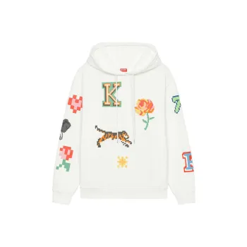 KENZO Pixel Hoodie 'Off White'