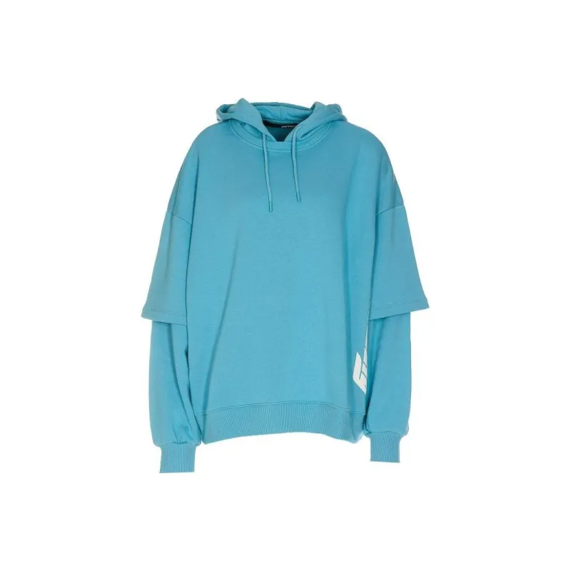 Rotate Logo Printed Drawstring Hoodie-0