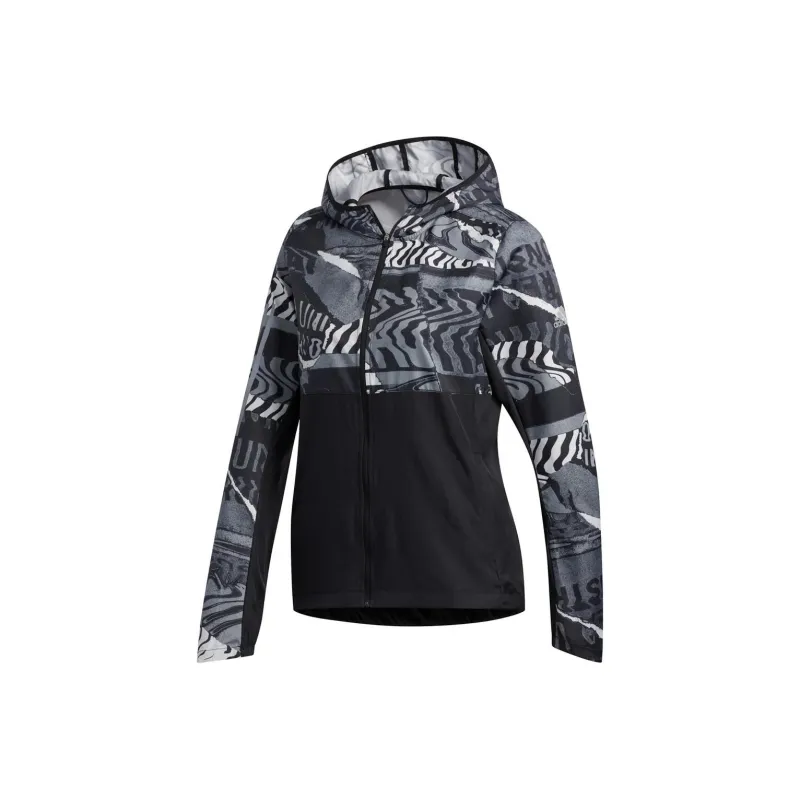 Adidas OWN THE RUN Jackets Coats Women's Black-0