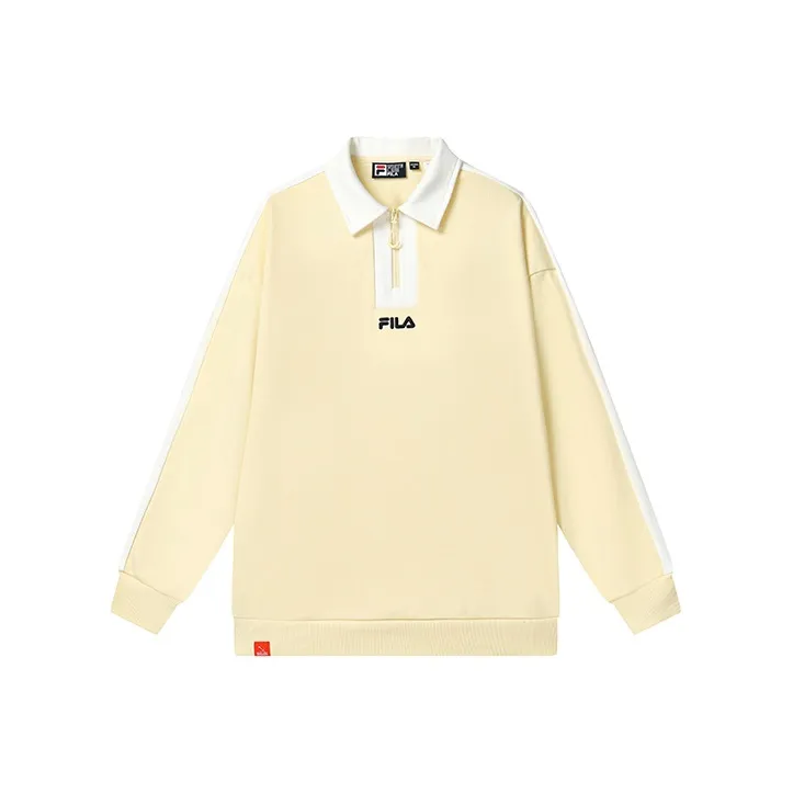 FILA Polo Shirt Women's Apricot Light Yellow-0